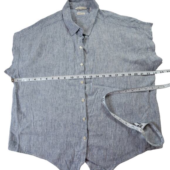 Weatherproof Vintage Washable Linen Short Sleeve Women's LG - Picture 5 of 10